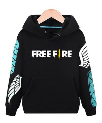 Conjuntos Free Fire Angelical Calça + Blusa - Tony Modas Preto - P